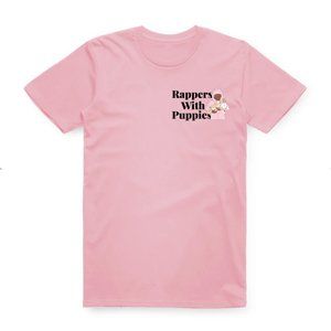 Rappers With Puppies Tee Pink Limited